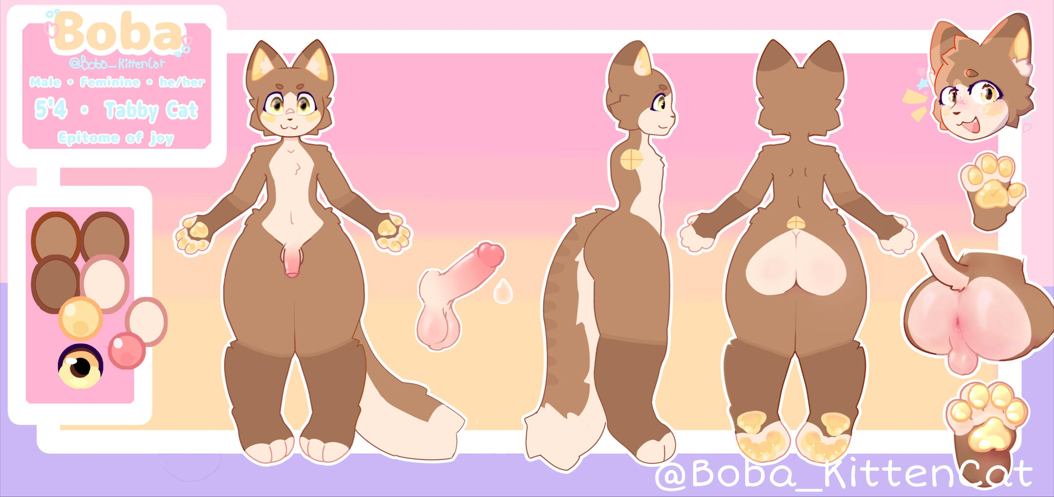 Bobacat NSFW comm sheet